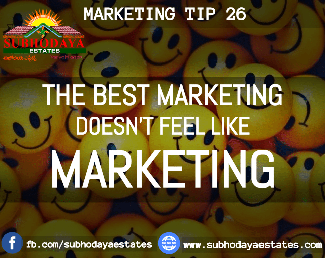 Best Marketing tips Subhodaya Estates