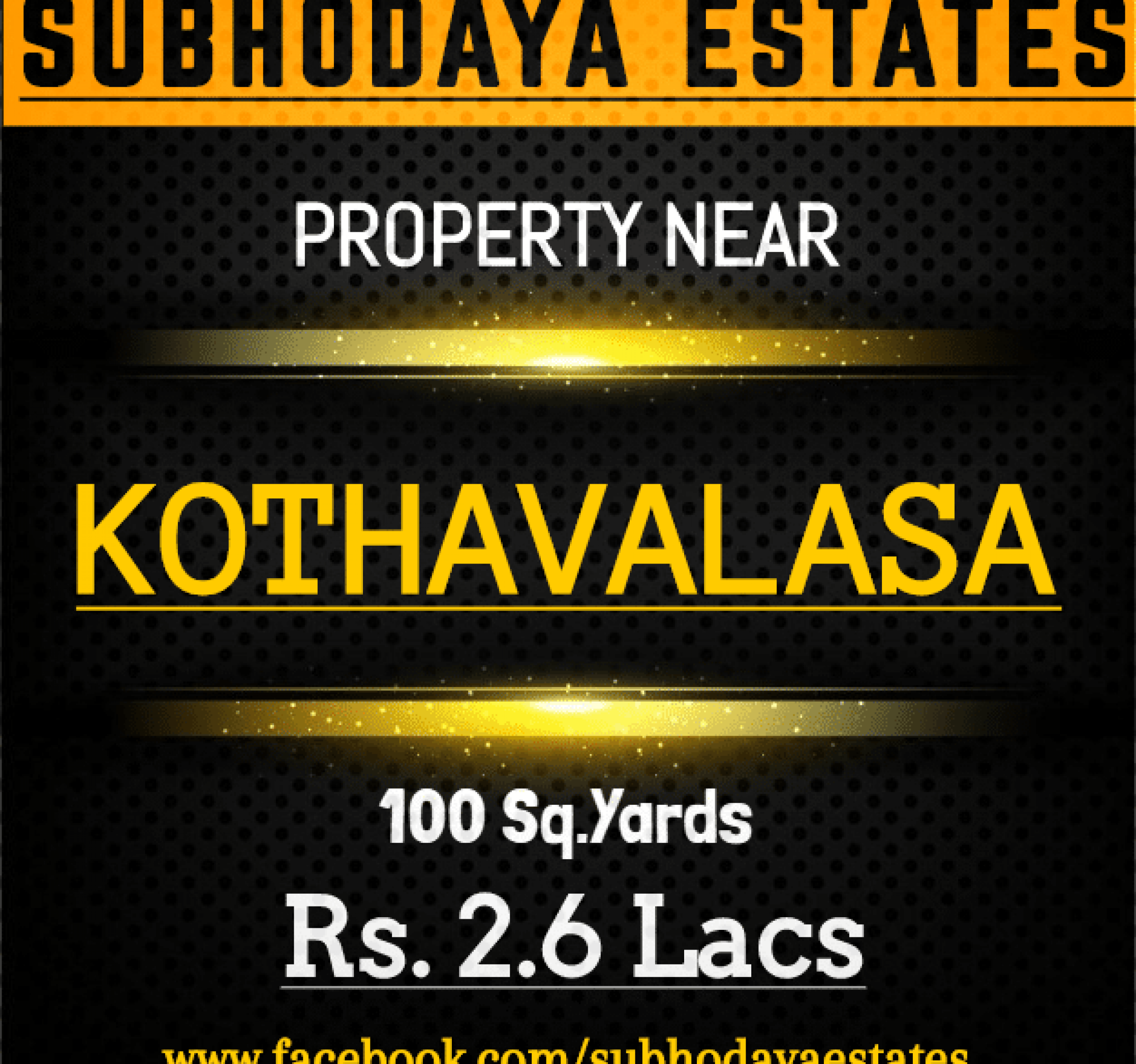 kothavalasa 2.6 lakhs without ph number